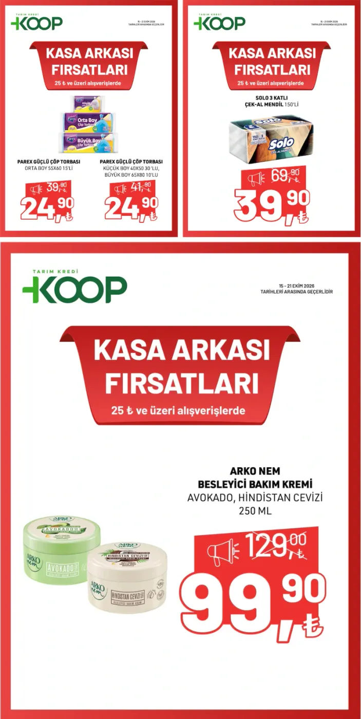 Tarım Kredi KOOP 15-21 Ekim 2026 kataloğu sayfa 1
